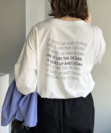 《新色追加》【WEB限定】WAVE刺繍ロゴビッグTシャツ