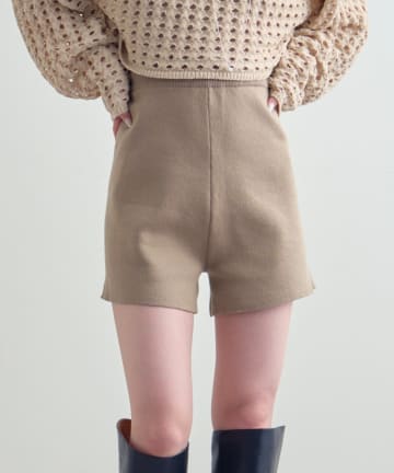 [mline]ニットショートパンツ
