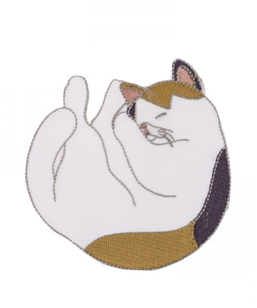 salut!(サリュ) 【cats】眠る猫のドイリー10cm（ミケ）