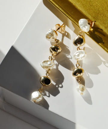 ドロップパールピアス