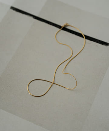 【MCSTUDIO/エムシースタジオ】 ゴールドスネークチェーンネックレス