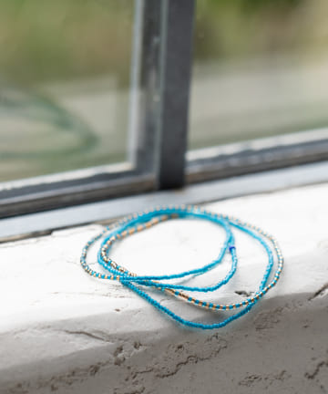 【PERAPERAK/ペラペラック】 ブルービーズネックレス