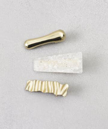 メタルラメクリップ3個セット