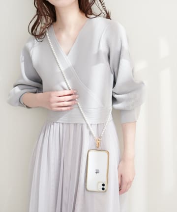 natural couture(ナチュラルクチュール) パールスマホショルダー