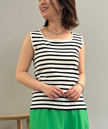 Jena espace merveilleux(ジェナ エスパスメルヴェイユ) 【新色登場】2WAYノースリニット