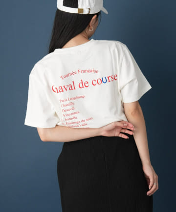 【GEVACO/ゲバコ】メッセージバックプリントショートスリーブTEE