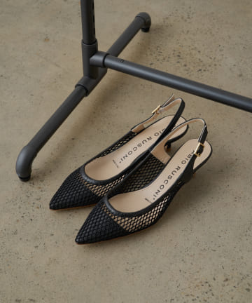 【FABIO RUSCONI】 メッシュパンプス