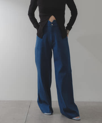 Free cut maxi length denim