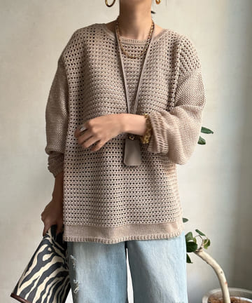 DOUDOU(ドゥドゥ) ギマメッシュ2WAYプルオーバー