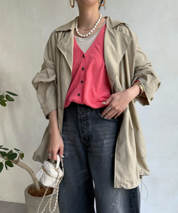 【WEB限定】袖取り外しダブルテーラーコート