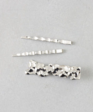 3COINS(スリーコインズ) いびつスクエアクリップ3個セット