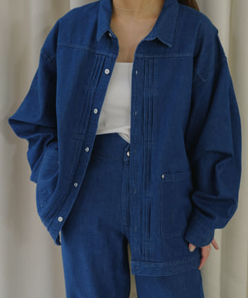 Pasterip(パセリ) Design denim jacket