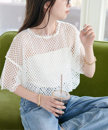 【WEB限定】ネットボーダーTシャツ