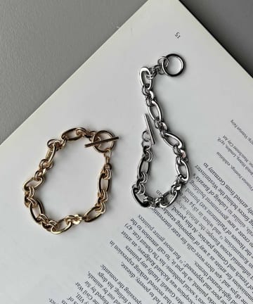 CAPRICIEUX LE'MAGE(カプリシュレマージュ) 〈GOLDY/ゴールディ〉MIXチェーンブレスレット