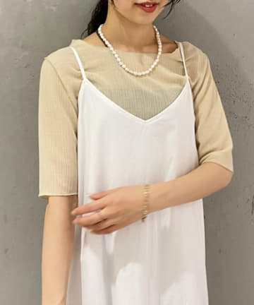 OUTLET(アウトレット) 【SHENERY】シアークレープショートスリーブプルオーバー