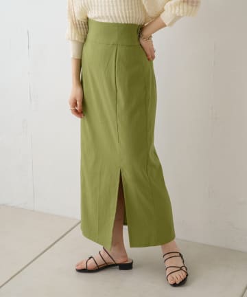 OUTLET(アウトレット) 【Kastane】スリットIラインスカート