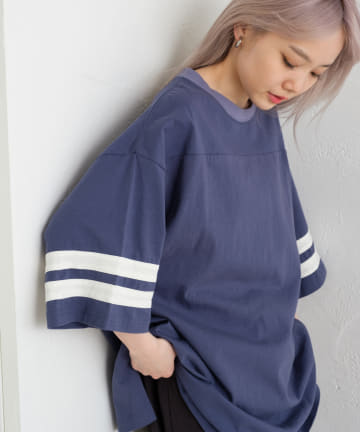 【WHIMSIC】FOOT BALL T-SHIRT