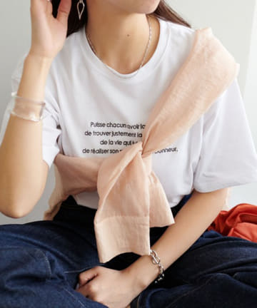 DISCOAT(ディスコート) 【WEB限定】半袖刺繍ロゴTシャツ