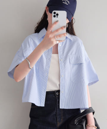 【WEB限定】Wポケットショートシャツ