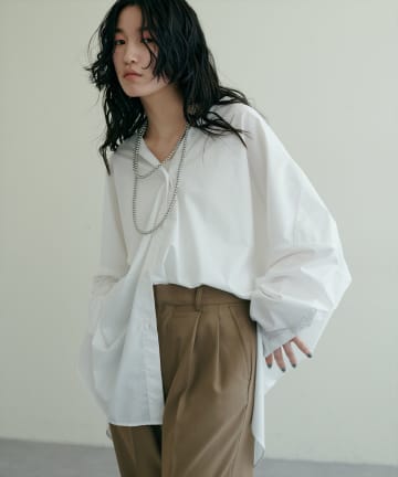 natural couture(ナチュラルクチュール) 【LARUTA】TCブロードBIGシャツ