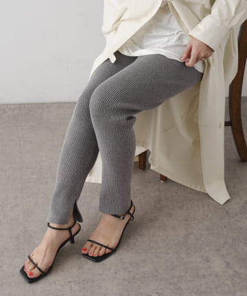 OUTLET(アウトレット) 【Omekashi】ニットレギンス