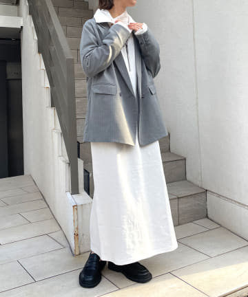 OUTLET(アウトレット) 【Omekashi】ハーフジップワンピース