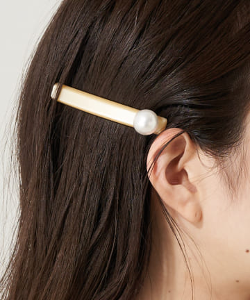 OUTLET(アウトレット) 【Chico】ビックパール付バレッタ