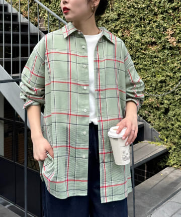 CIAOPANIC TYPY｜ルーズシルエットチェックシャツ | Rakuten