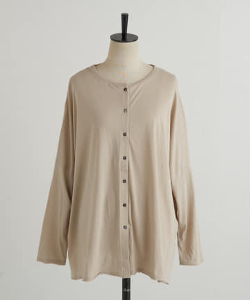BEARDSLEY(ビアズリー) シフォン天竺ショートカーディガン