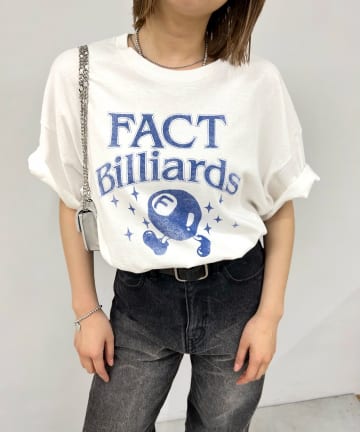 WHO’S WHO gallery(フーズフーギャラリー) COOPER FACTビリヤードカレッジロゴビッグTEE