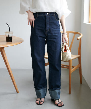 【WEB限定】ロールアップデニムパンツ
