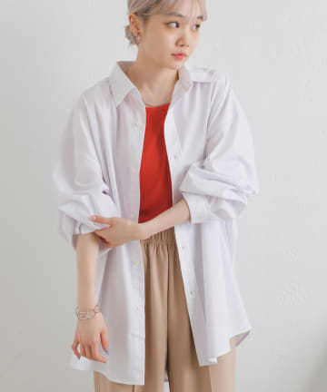 *【WHIMSIC】BACK GATHER SHIRT