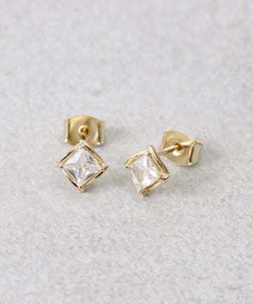 3COINS(スリーコインズ) メタルガラスミニピアス