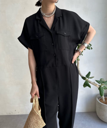 DOUDOU(ドゥドゥ) 【WEB限定】マニッシュジャンプスーツ