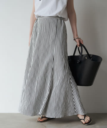 リネンフレアスカート