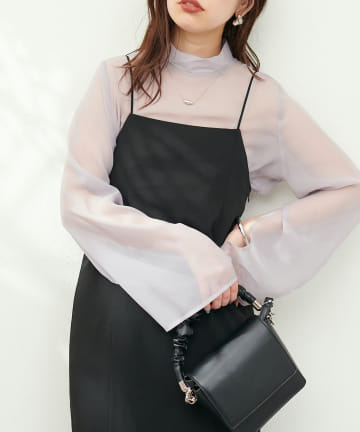 natural couture(ナチュラルクチュール) 袖フレアスリットブラウス