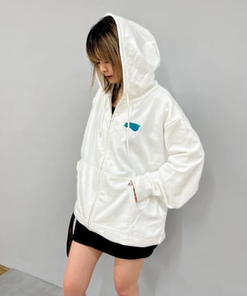 OUTLET(アウトレット) 【WHO'S WHO gallery】シルエットジップパーカ