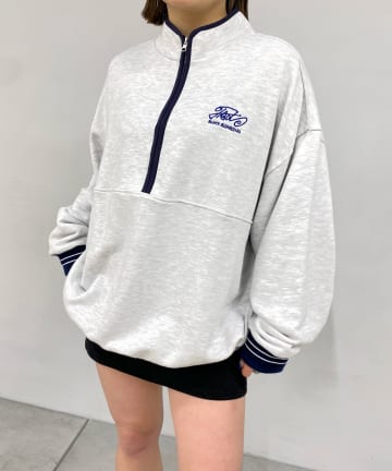 OUTLET(アウトレット) 【WHO'S WHO gallery】パイピングハーフジップ