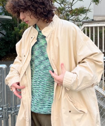 OUTLET(アウトレット) 【Ciaopanic】【堂本剛さん着用】ミックスニットプルオーバー