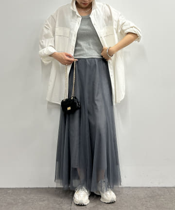 ドッキングチュールワンピース