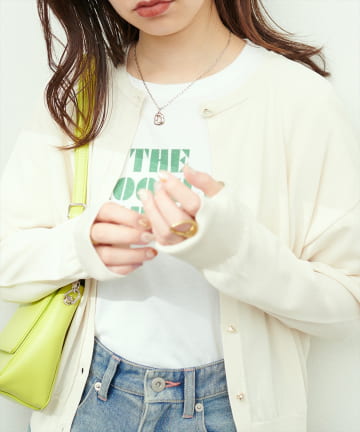 natural couture(ナチュラルクチュール) UVケア接触冷感ドロップカーディガン