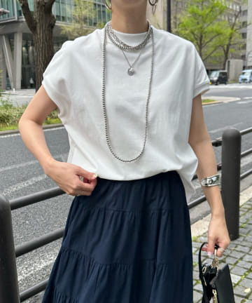 DOUDOU(ドゥドゥ) モックネックTEE