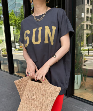 DOUDOU(ドゥドゥ) 【WEB限定】SUNミニ裏毛TEE