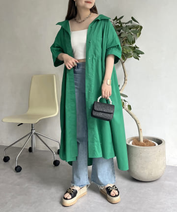 prose verse(プロズヴェール) オーバーサイズボリュームシャツワンピース