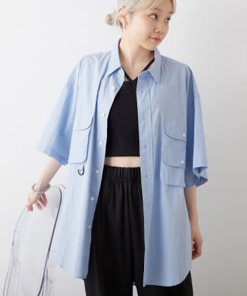 *【WHIMSIC】SHORT SLEEVE FISHING SHIRT