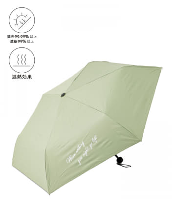 3COINS(スリーコインズ) 晴雨兼用折傘ロゴ