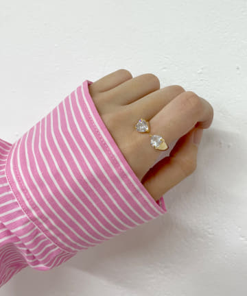 【WEB限定】ダブルストーンリング