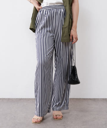 ストライプイージーパンツ