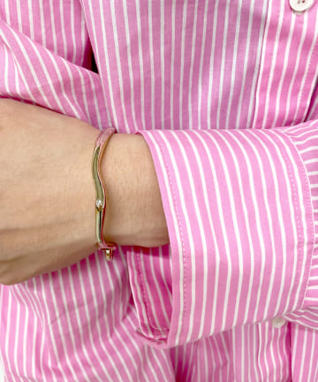 【WEB限定】メタルウェーブラインブレスレット