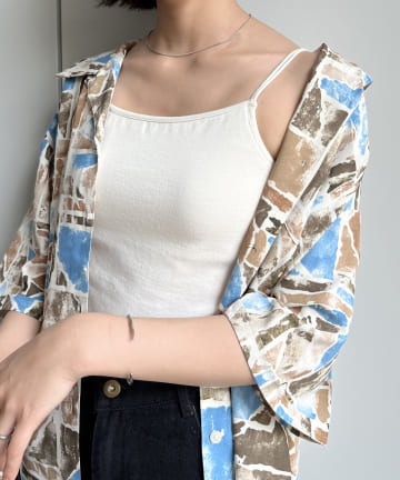 CPCM(シーピーシーエム) ダブルストラップカップ付きキャミ